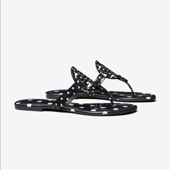 TORY BURCH Miller sandal printed patent leather - Picture 4 of 7